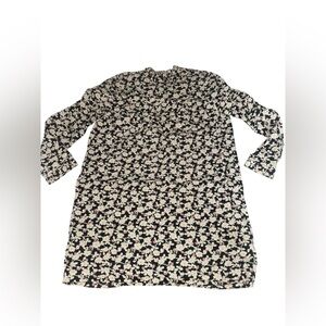 Bonpoint Black and White Floral Dress